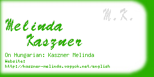 melinda kaszner business card